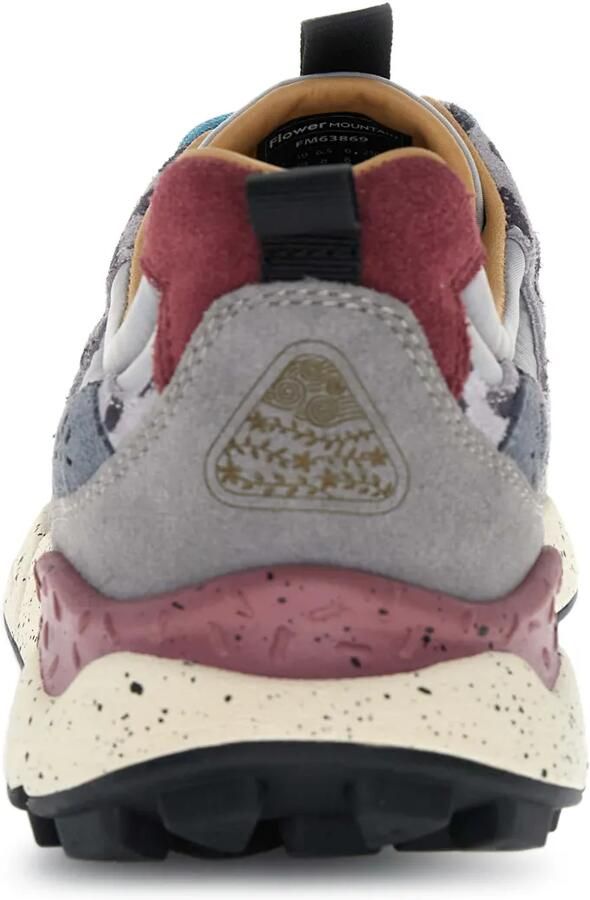 FLOWER MOUNTAIN Yamano 3 Uni sneakers met luipaardprint en vlakken Grijs - Foto 3