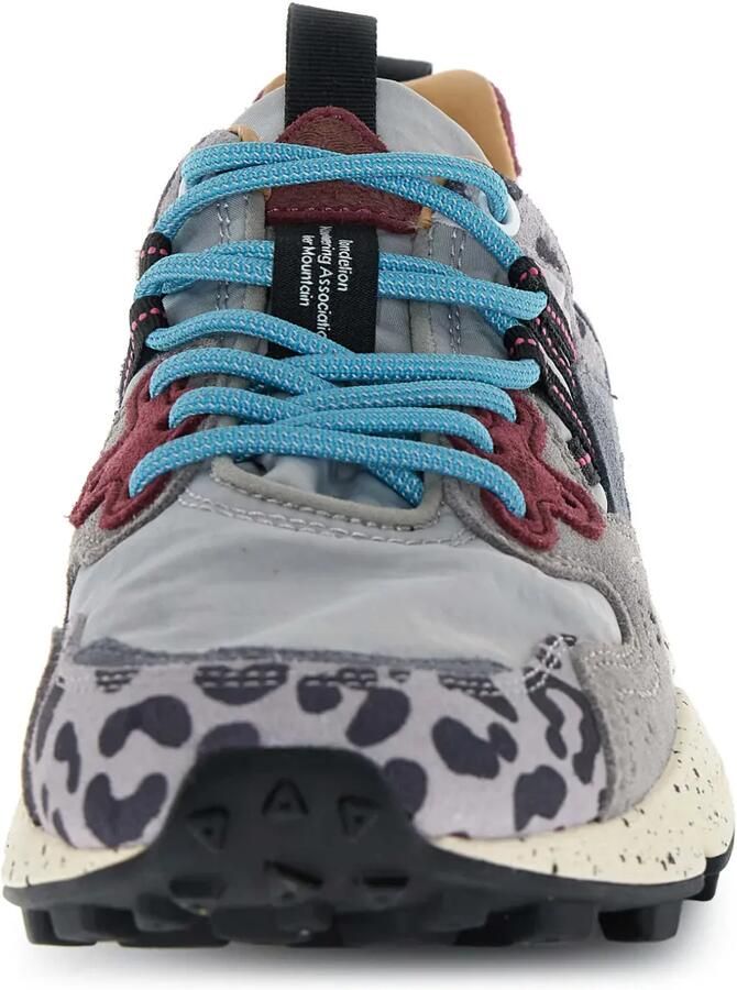 FLOWER MOUNTAIN Yamano 3 Uni sneakers met luipaardprint en vlakken Grijs - Foto 2