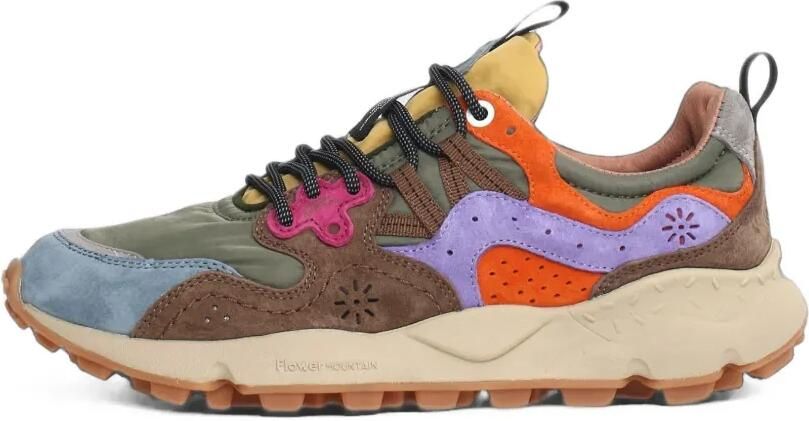 FLOWER MOUNTAIN Yamano 3 Uni sneakers met vlakken Groen