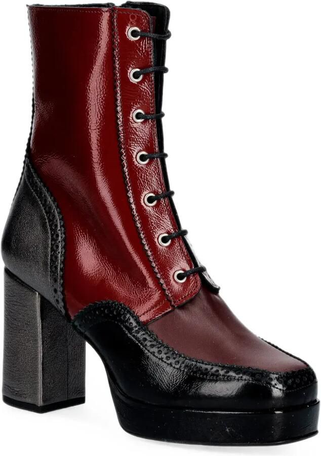 Fly London Laarzen met brogue detail Rood - Foto 2