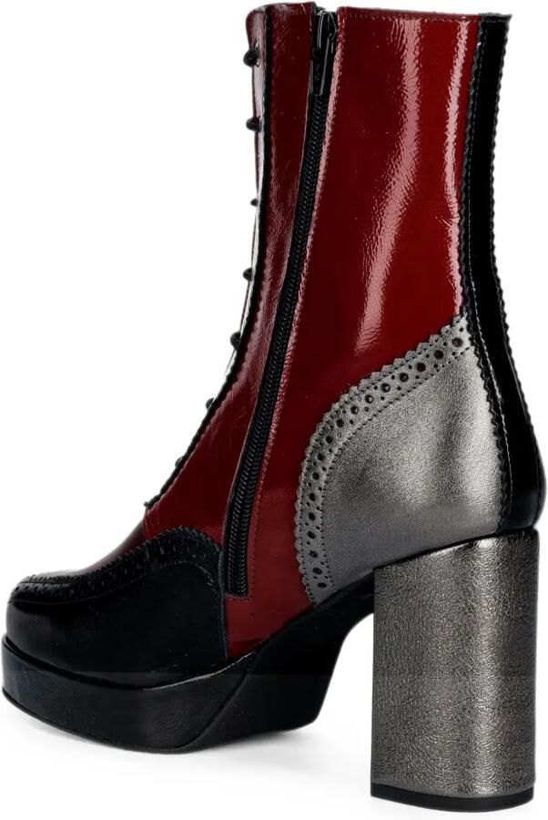 Fly London Laarzen met brogue detail Rood - Foto 3