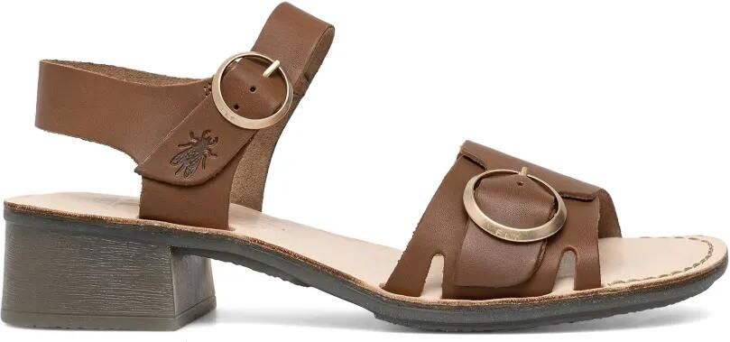 Fly London Ebli238fly leren sandalen met gespsluiting Bruin