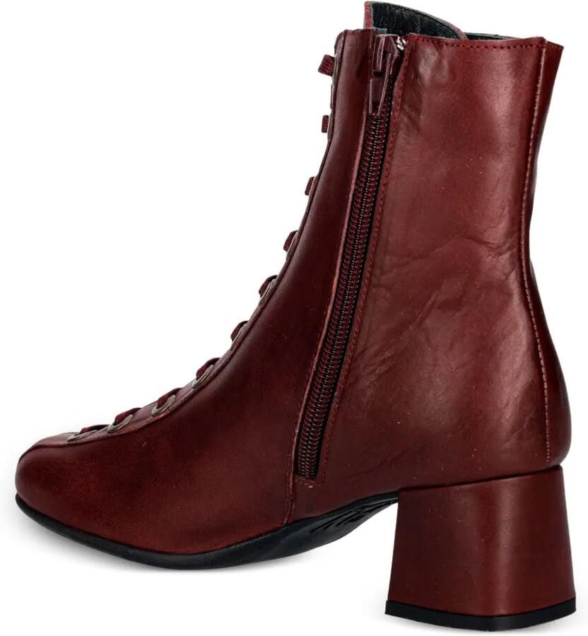Fly London Enkellaarzen met veters Rood - Foto 2