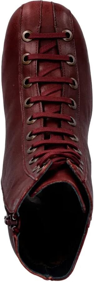 Fly London Enkellaarzen met veters Rood - Foto 3