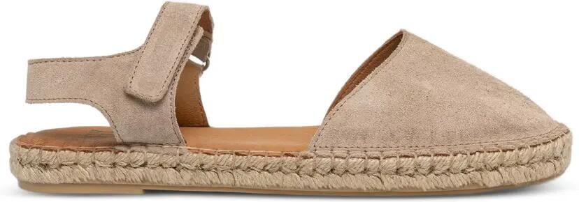 Fly London Espadrilles met gevlochten zool en klittenband Beige