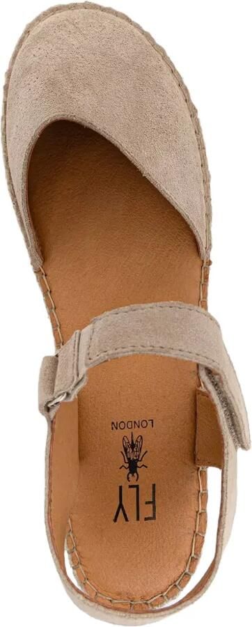 Fly London Espadrilles met gevlochten zool en klittenband Beige - Foto 4
