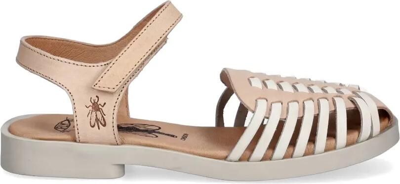 Fly London Geweven sandalen met klittenband Beige