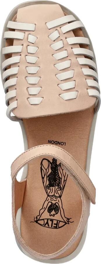 Fly London Geweven sandalen met klittenband Beige - Foto 4