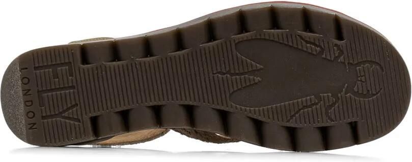 Fly London Geweven sandalen met klittenband Groen - Foto 4