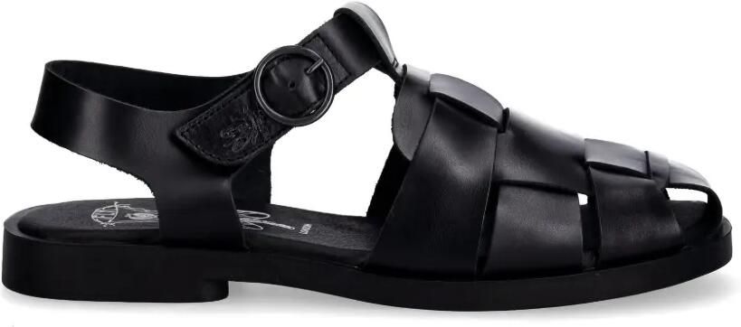 Fly London Leren sandalen Zwart