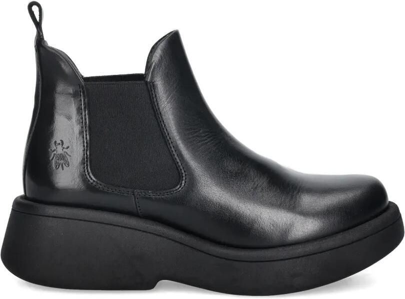 Fly London Lug Chelsea laarzen met logodetail Zwart