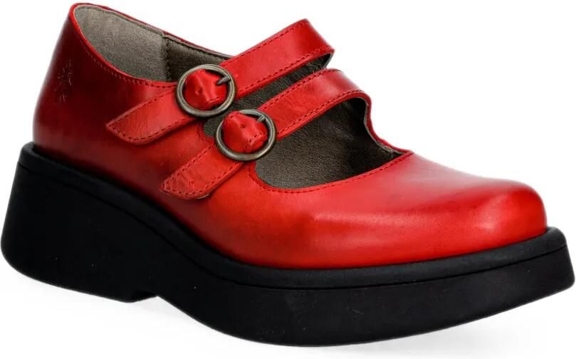 Fly London MILY532FLY schoenen met plateauzool en gespbandje Rood - Foto 2
