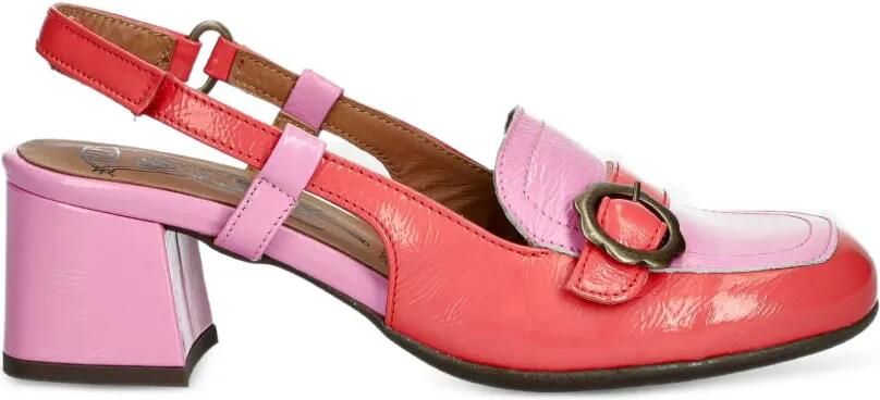 Fly London Pemy456fly slingback pumps met gespdetail Rood