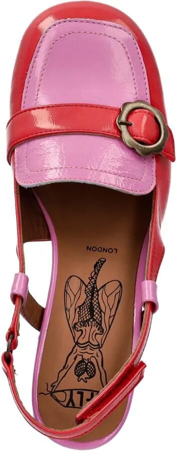 Fly London Pemy456fly slingback pumps met gespdetail Rood - Foto 4