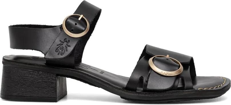 Fly London Sandalen met blokhak en gespsluiting Zwart