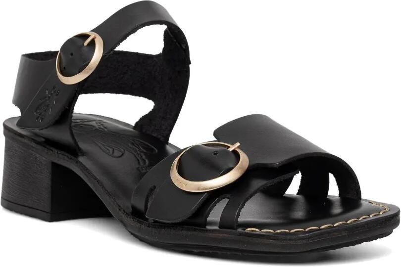 Fly London Sandalen met blokhak en gespsluiting Zwart - Foto 2