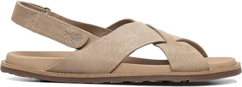 Fly London Sandalen met gekruiste bandjes en klittenband Beige