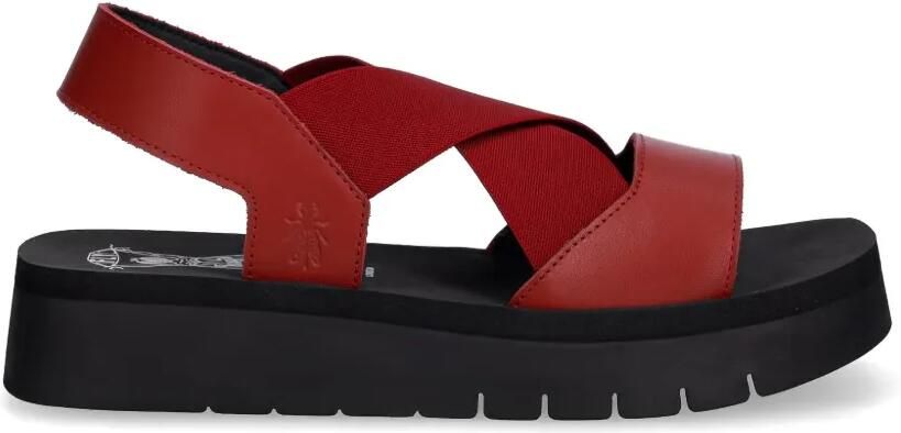 Fly London Sandalen met gekruiste bandjes Rood