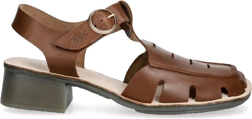 Fly London Sandalen met gespsluiting Bruin