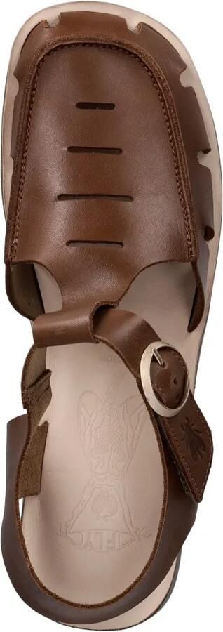Fly London Sandalen met gespsluiting Bruin - Foto 4