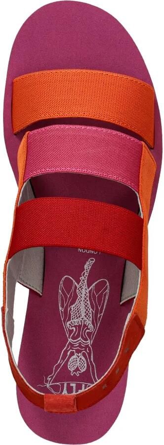 Fly London Sandalen met meerdere bandjes Oranje - Foto 3