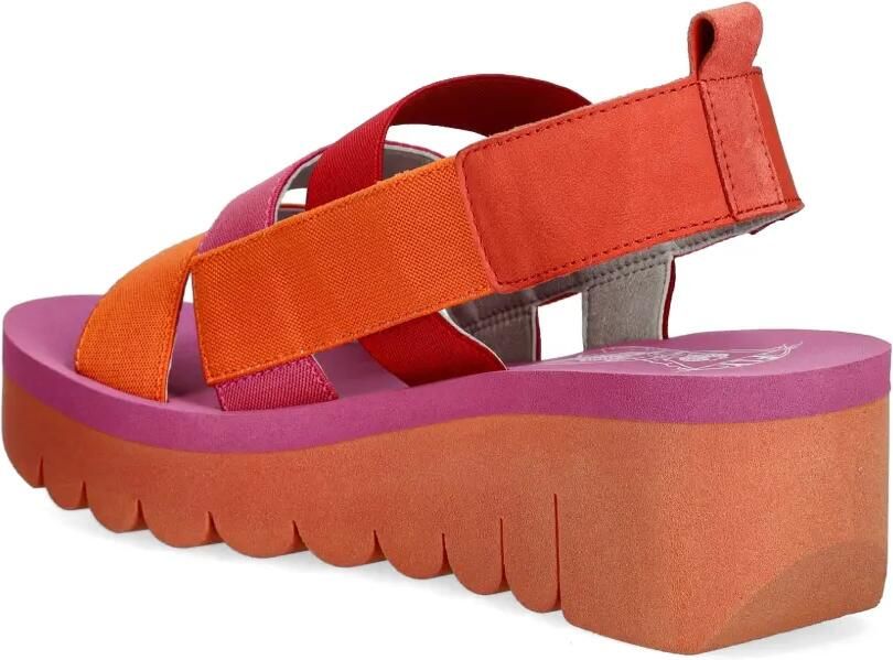 Fly London Sandalen met meerdere bandjes Oranje - Foto 2
