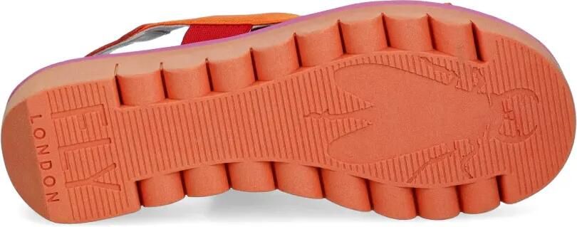 Fly London Sandalen met meerdere bandjes Oranje - Foto 4