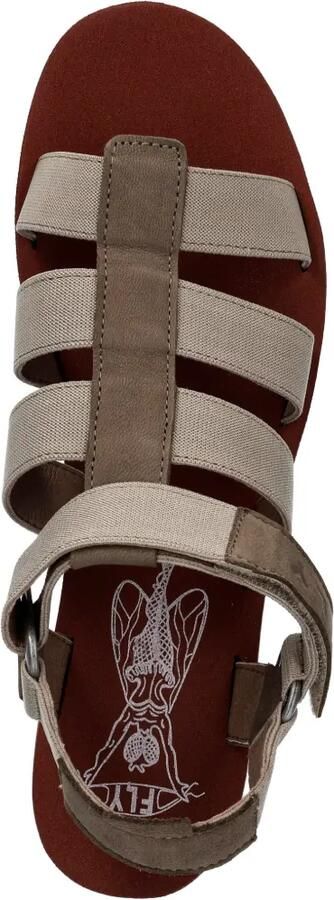 Fly London Sandalen met plateauzool Beige - Foto 4