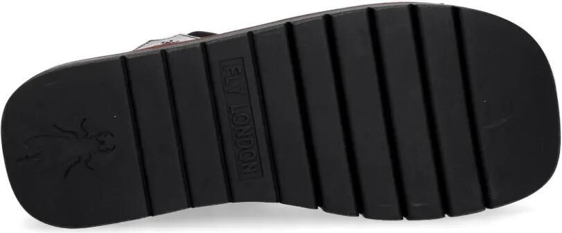 Fly London Sandalen met plateauzool en gekooid bandje Zwart - Foto 5