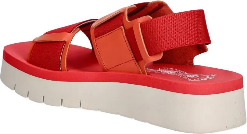 Fly London Sandalen met plateauzool Rood - Foto 2