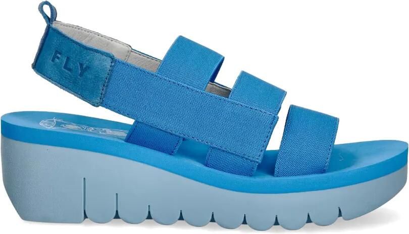Fly London Sandalen met sleehak Blauw