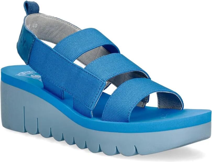 Fly London Sandalen met sleehak Blauw - Foto 2