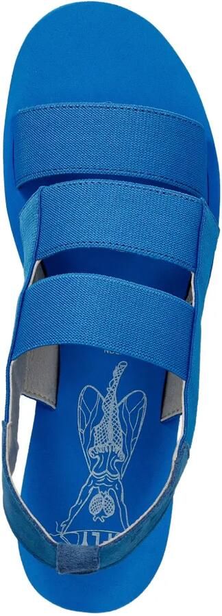 Fly London Sandalen met sleehak Blauw - Foto 4
