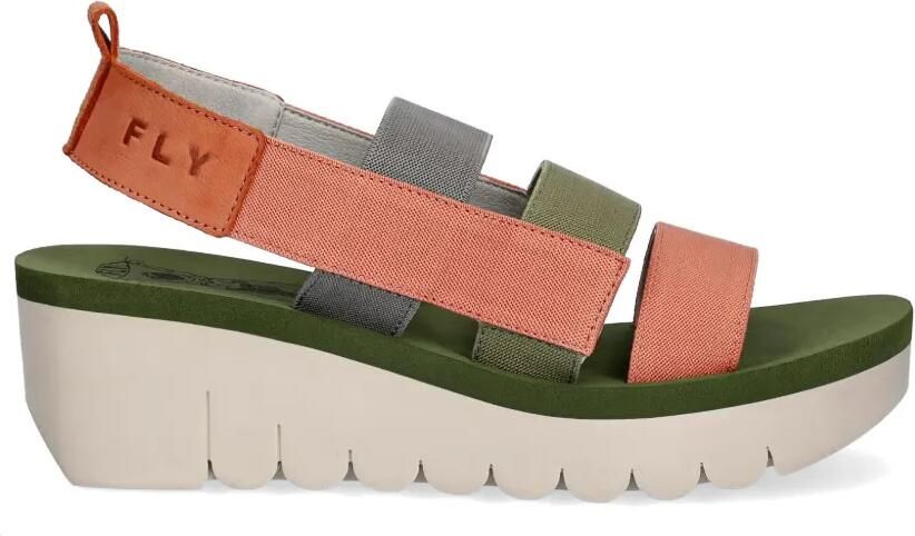 Fly London Sandalen met sleehak en bandjes Roze