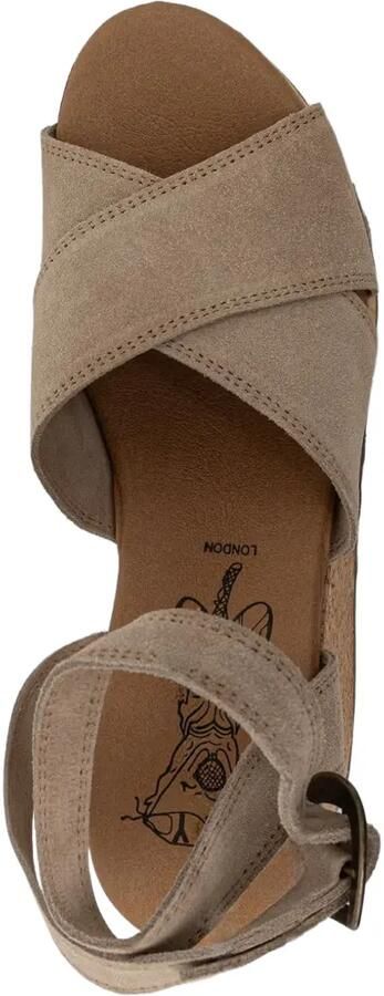 Fly London Sandalen met sleehak en gespsluiting Beige - Foto 4