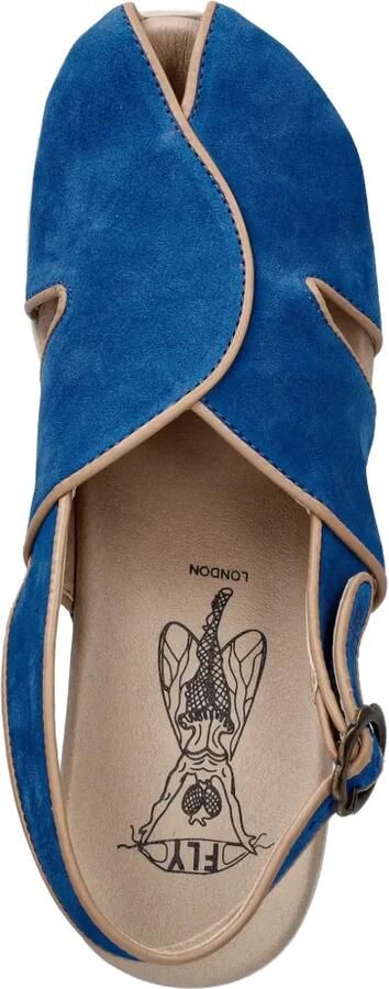 Fly London Slingback sandalen met gespsluiting Blauw - Foto 4