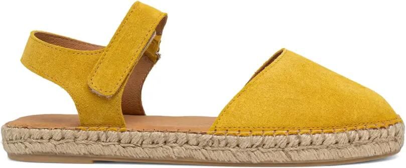Fly London Suède espadrilles met klittenband Geel