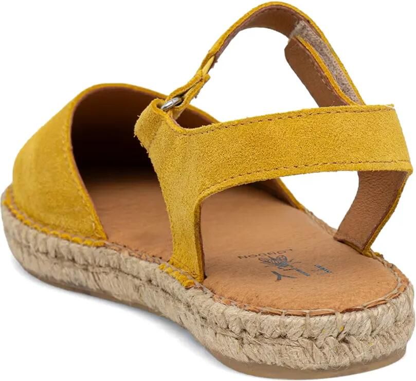 Fly London Suède espadrilles met klittenband Geel - Foto 2