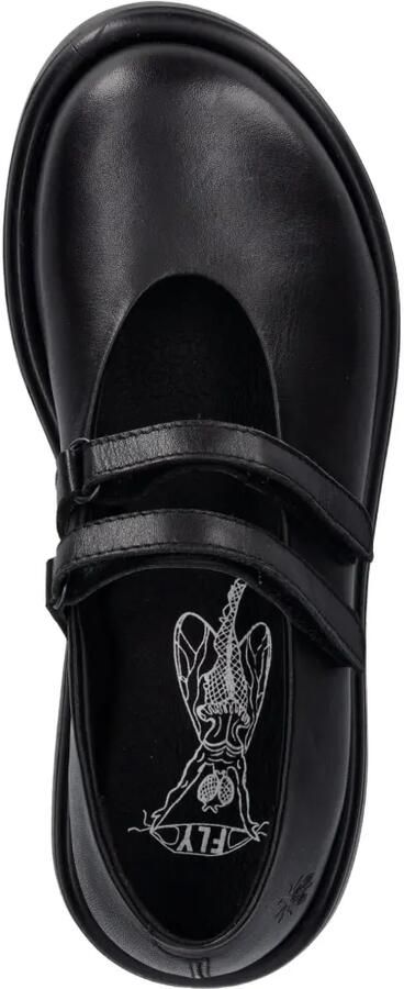 Fly London TORK514FLY leren ballerina's met klittenband Zwart - Foto 3
