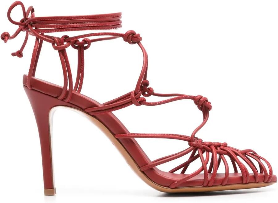 Forte 95 mm sandalen met smalle hak Rood