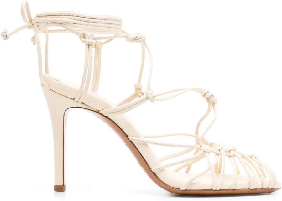 Forte 95 mm sandalen met smalle hak Wit
