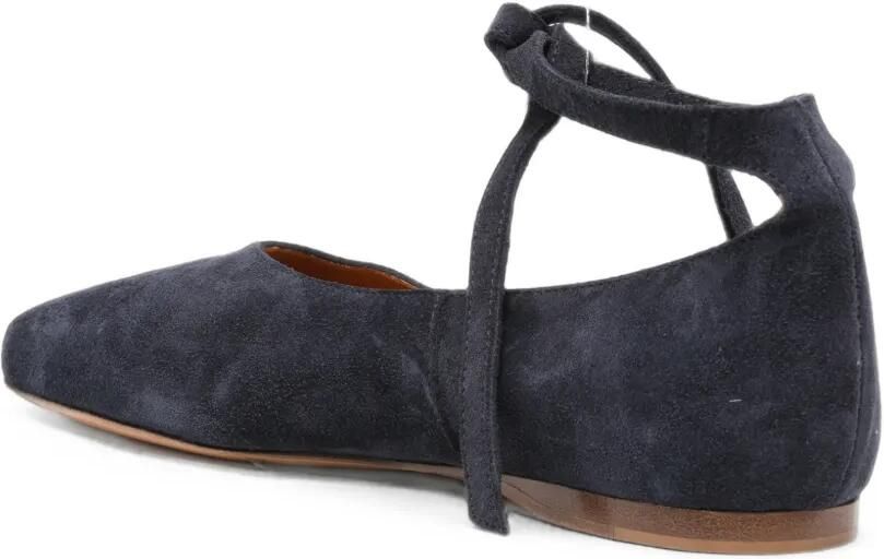 Forte Ballerina's met vierkante neus en enkelbandje Blauw - Foto 2