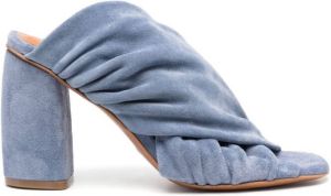 Forte Muiltjes met blokhak Blauw