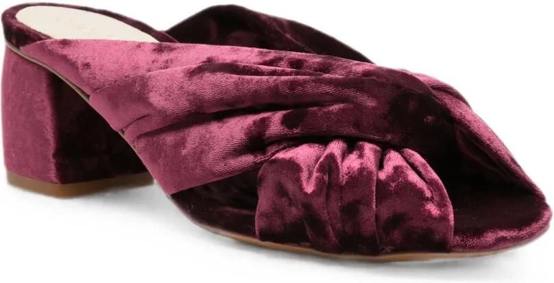 Forte Fluwelen sandalen met hak Rood - Foto 2