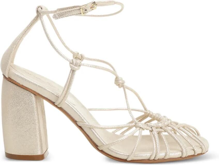 Forte Geweven sandalen met bandjes Beige