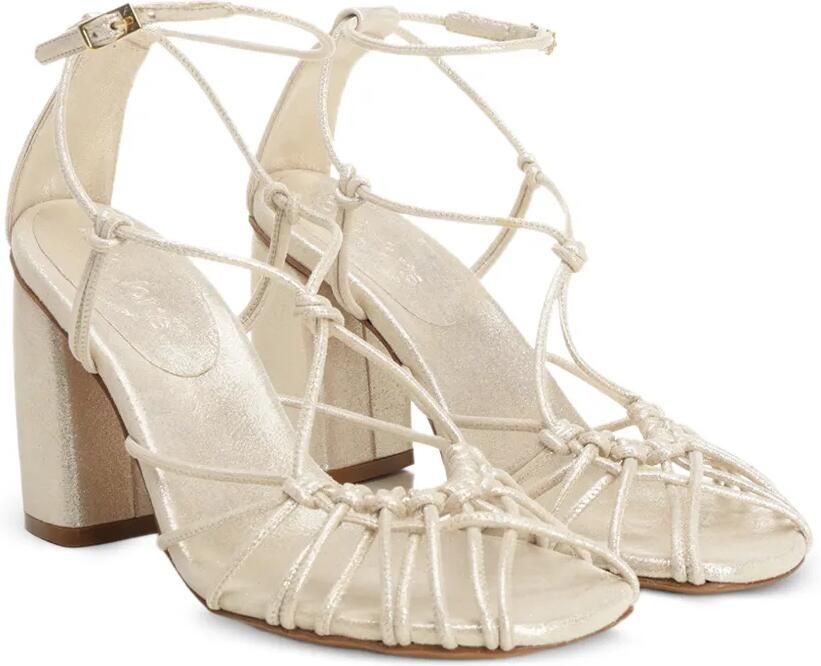 Forte Geweven sandalen met bandjes Beige - Foto 4