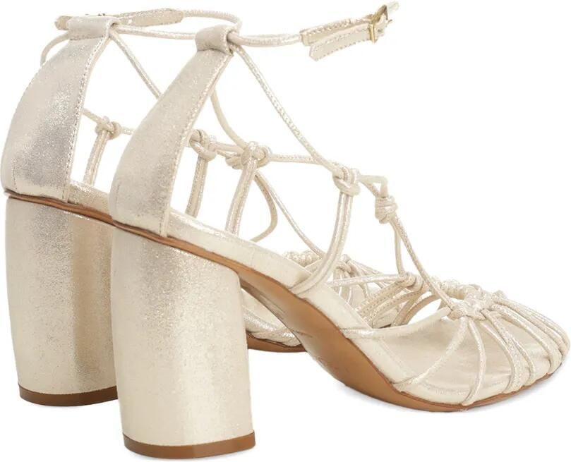 Forte Geweven sandalen met bandjes Beige - Foto 5