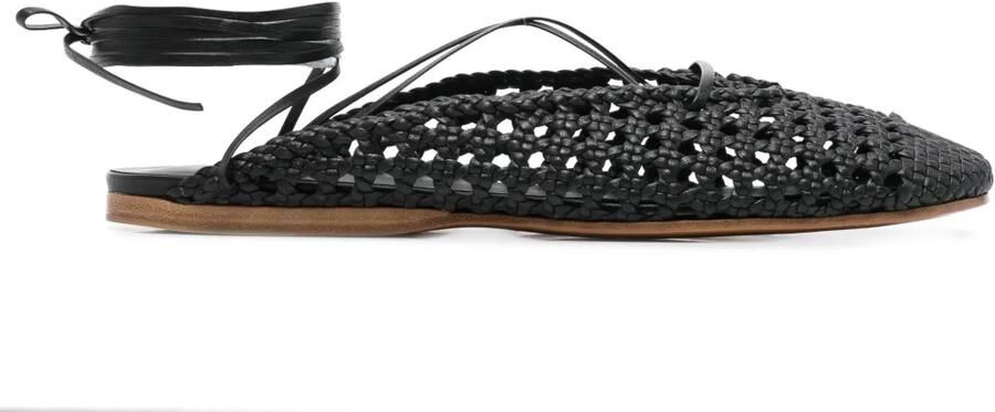 Forte Geweven sandalen Zwart