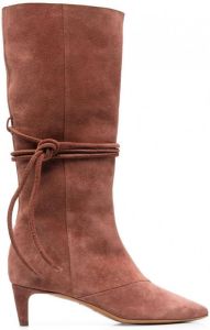 Forte Laarzen met geknoopte detail Bruin