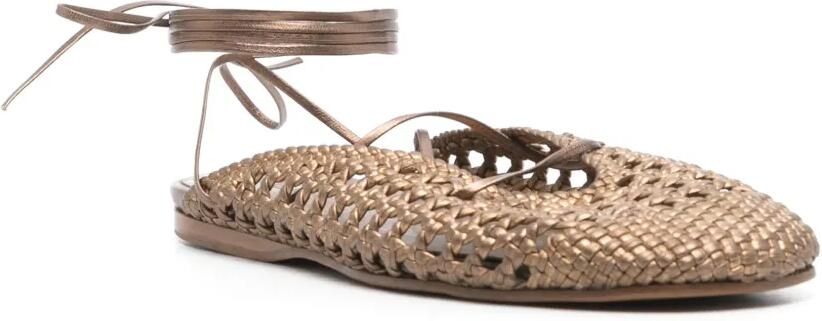 Forte Leren slippers Bruin - Foto 4